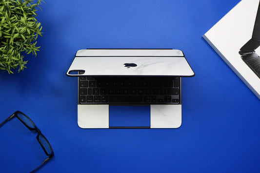 iPad Pro Magic Keyboard with a decorative vinyl skin