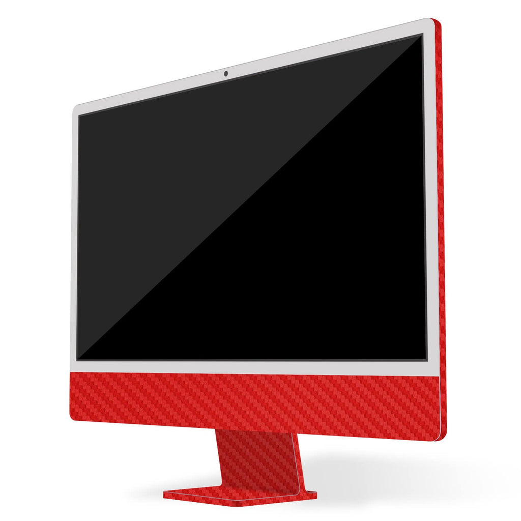 Apple iMac 24-inch (2023, M3) Red carbon fibre skins