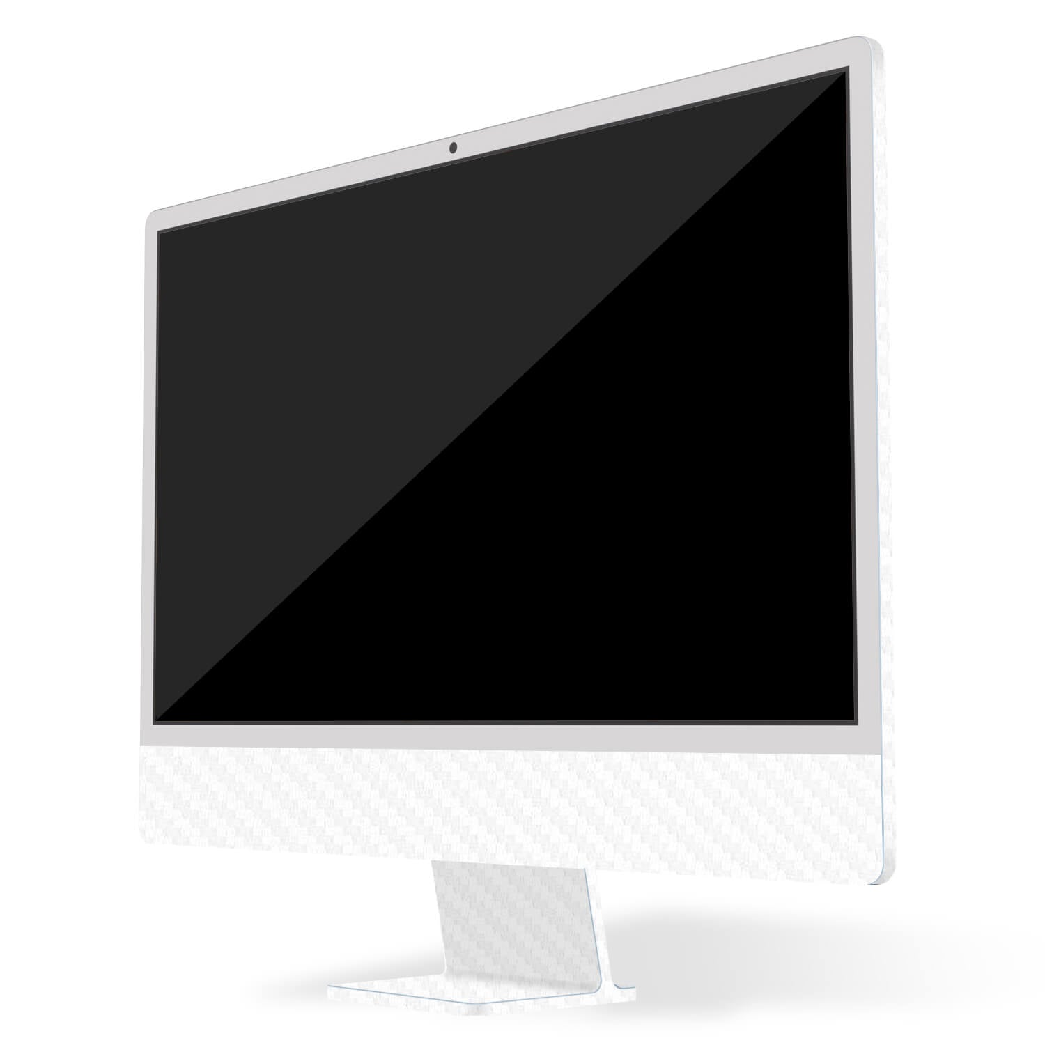 Apple iMac 24-inch (2023, M3) White carbon fibre skins