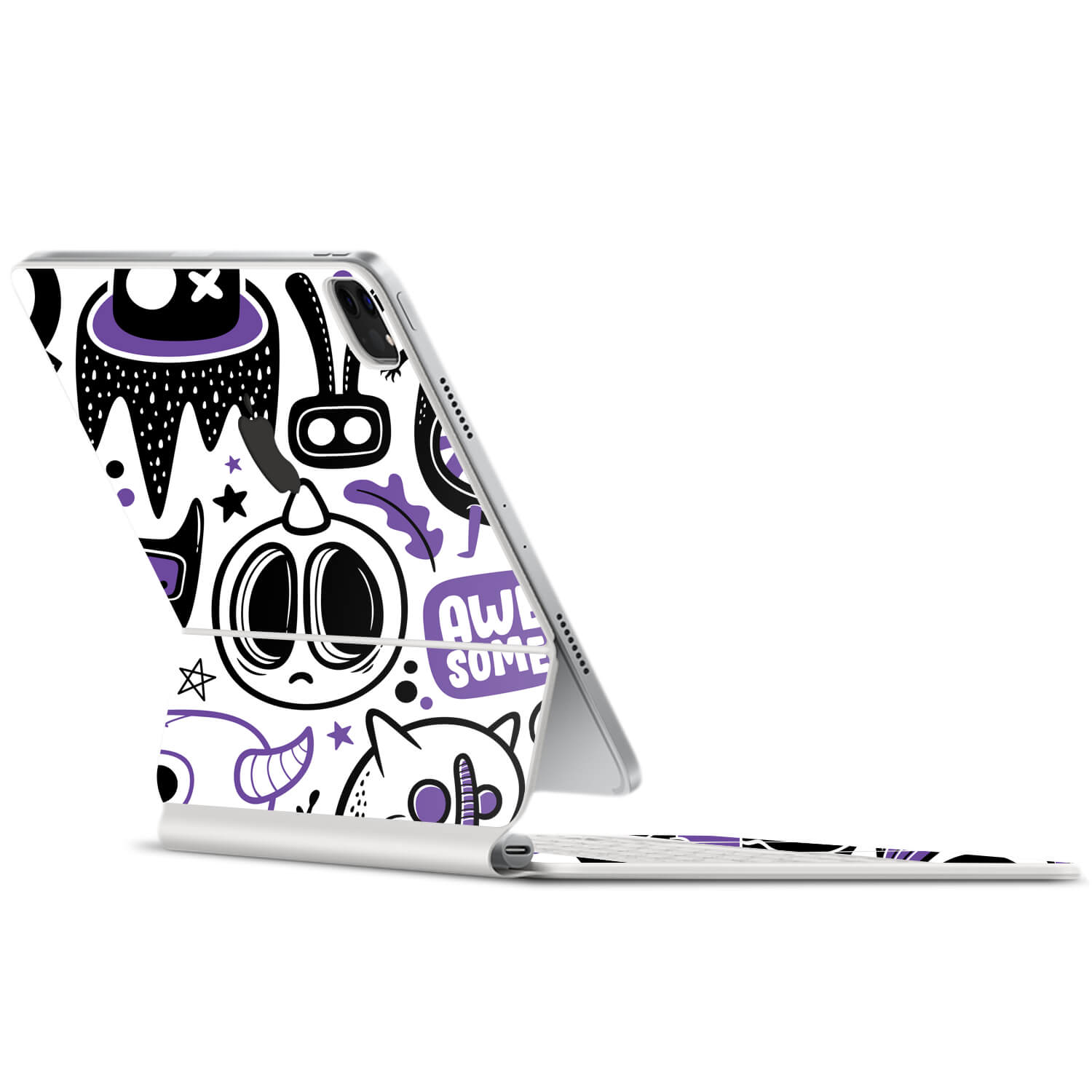 Apple iPad Pro Magic Keyboard 12.9" (2021, Gen 5) Doodles monster purple skins