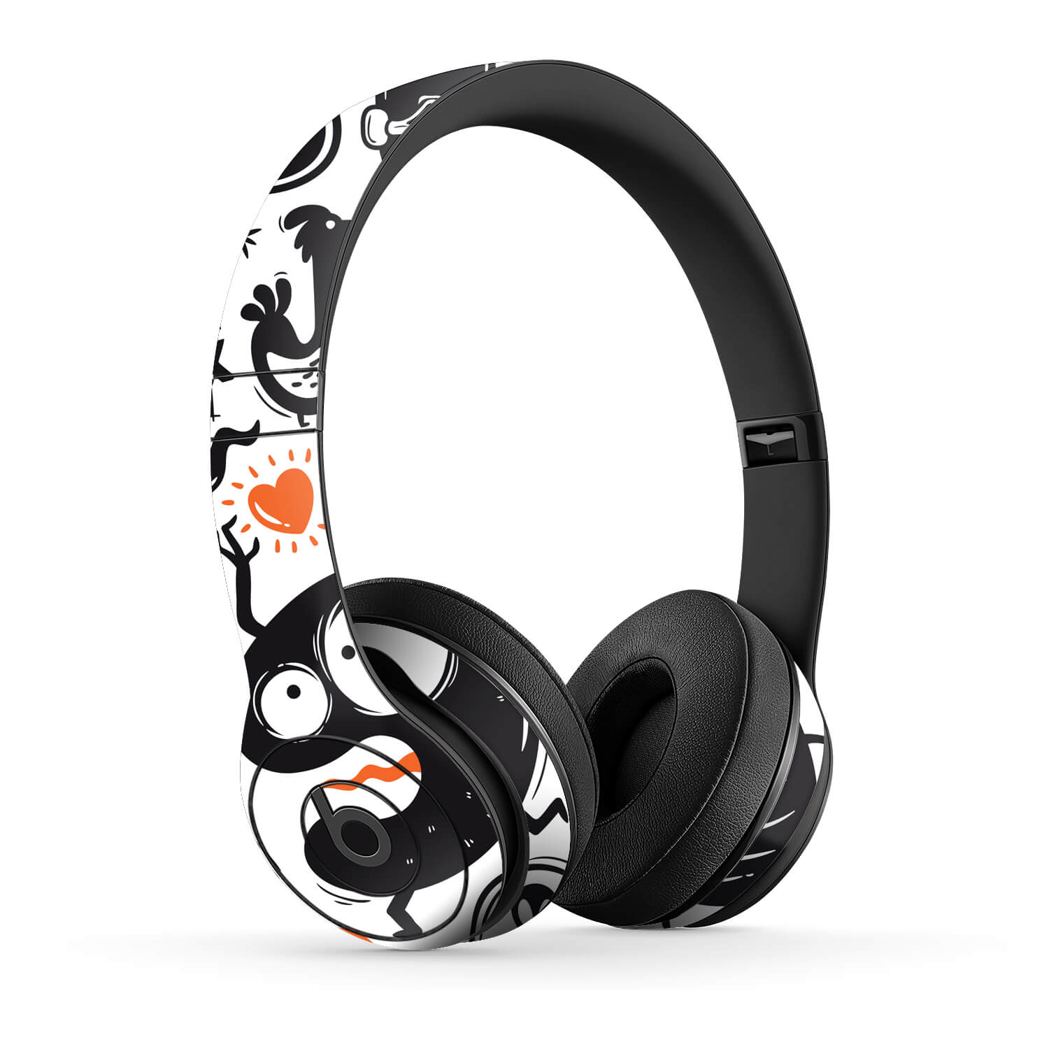 Beats Solo 3 Doodles monster orange skins