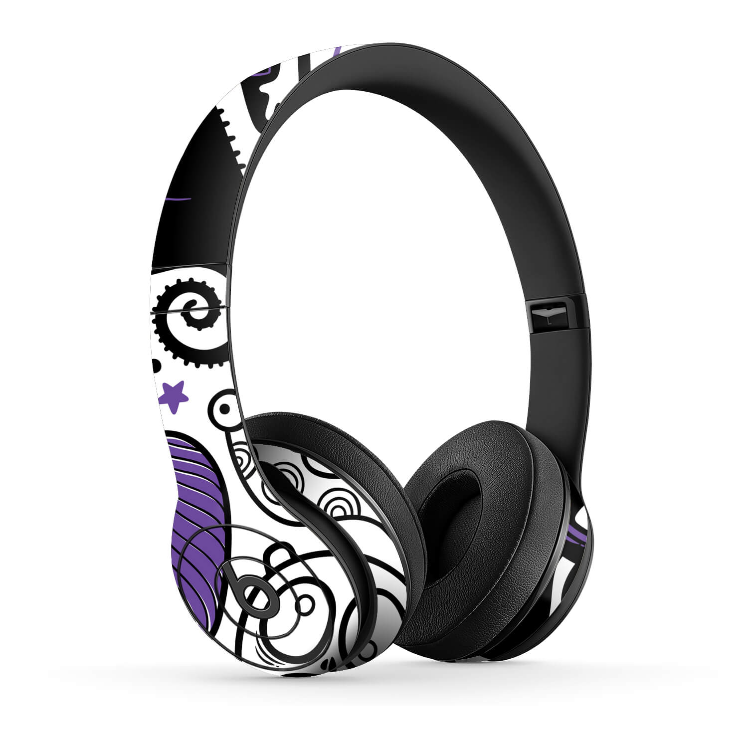 Beats Solo 3 Doodles monster purple skins