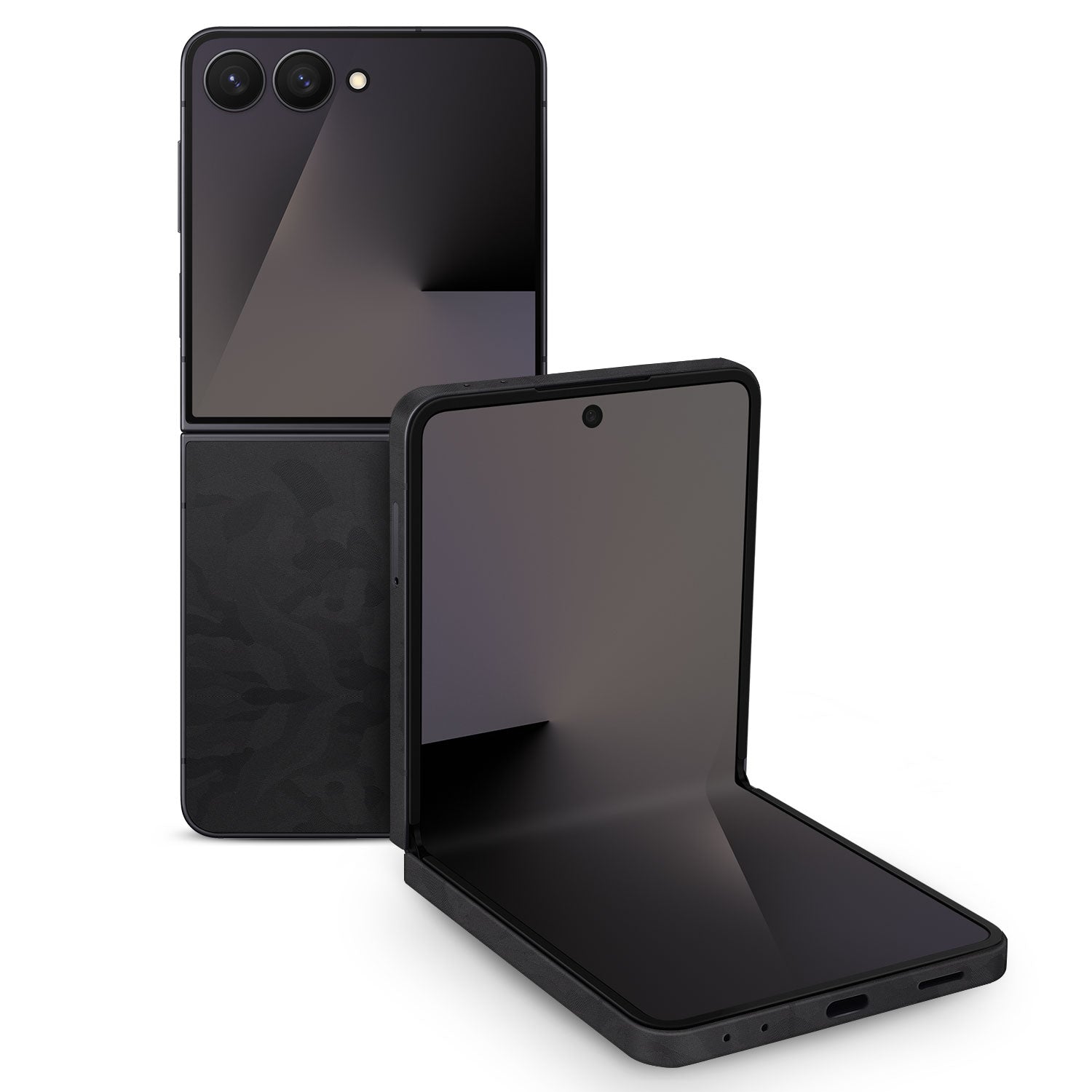 Samsung Galaxy Z Flip 7 black camo Skins