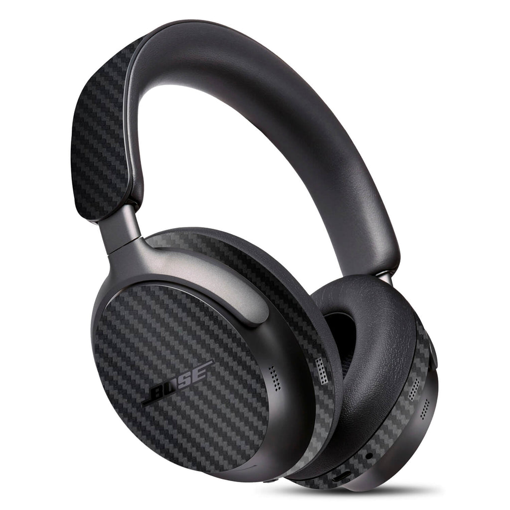 Bose Quiet Comfort Ultra Black carbon fibre skins