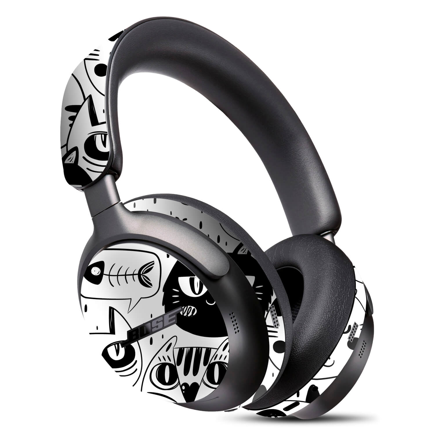 Bose Quiet Comfort Ultra Doodles cat skins