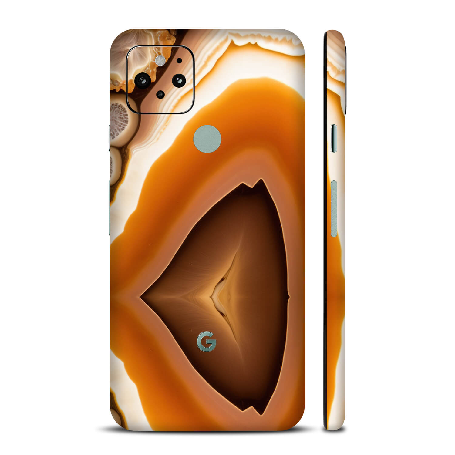 Google Pixel 5 Amber onyx skins