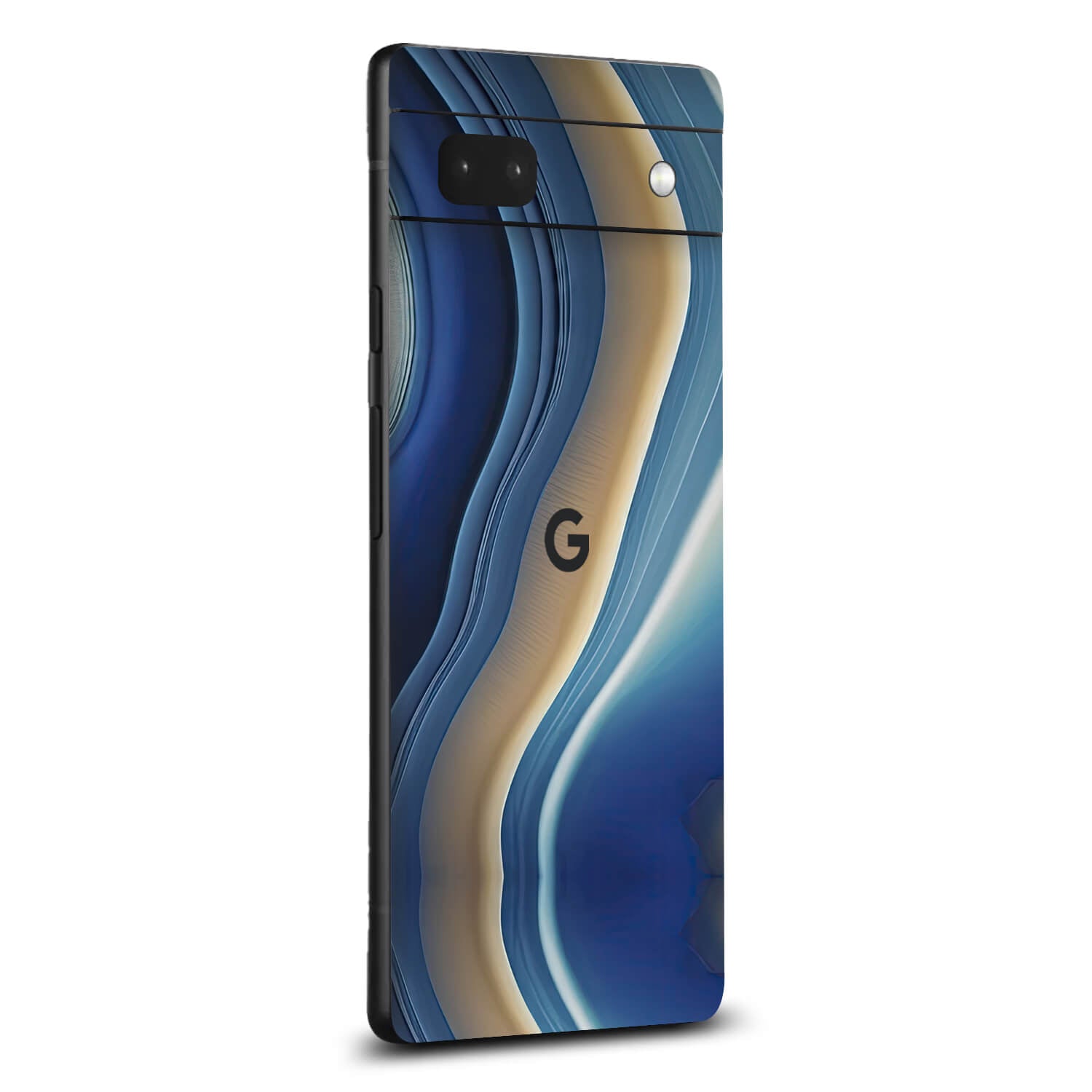 Google Pixel 6a Onyx azure skins