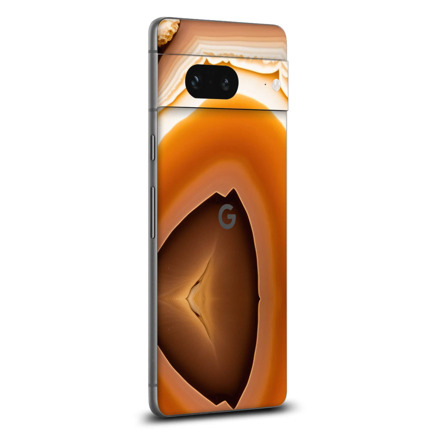 Google Pixel 7a Onyx amber skins