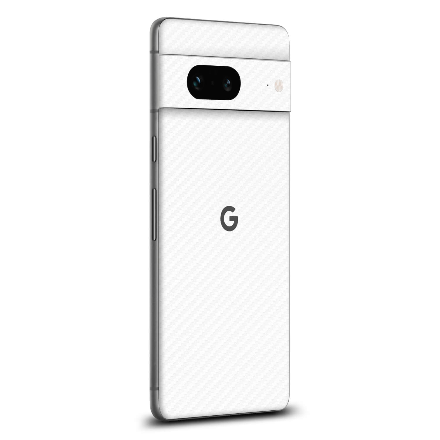 Google Pixel 8a White carbon fibre skins