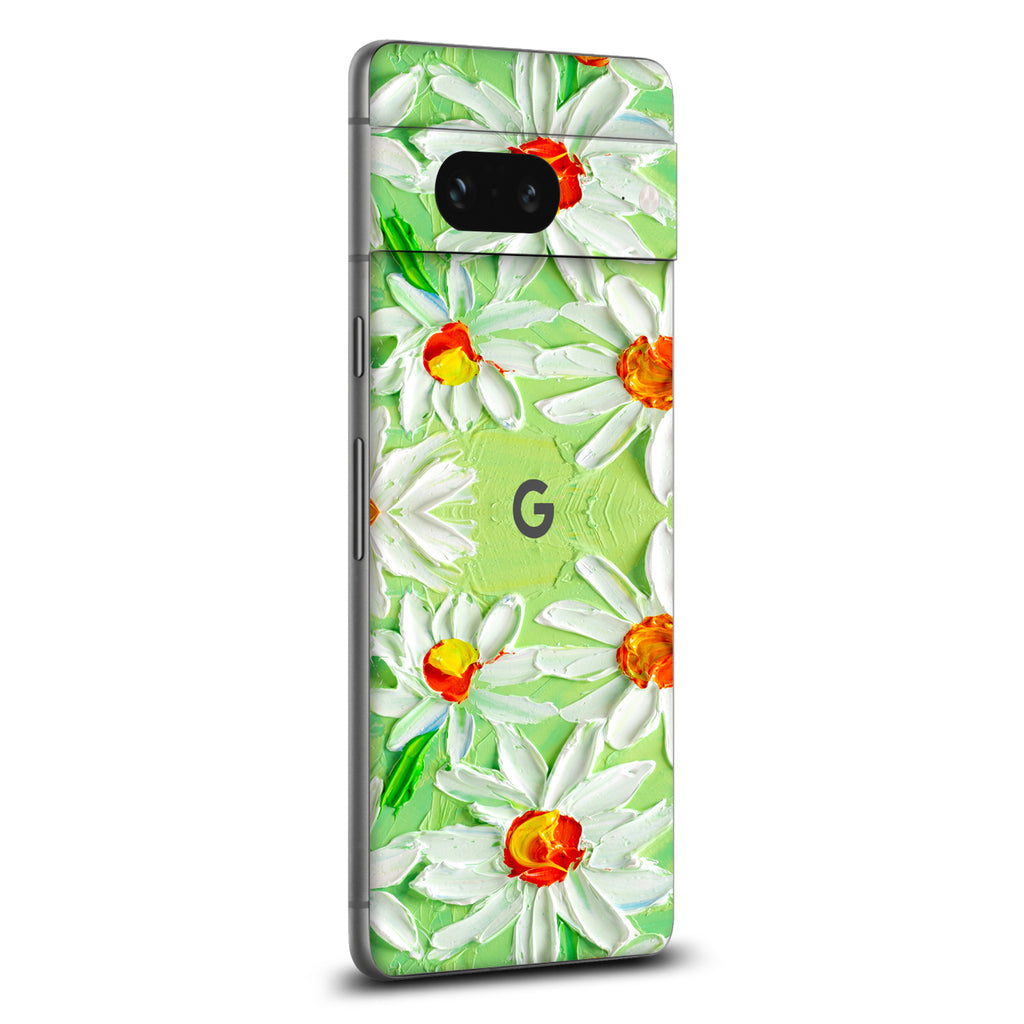 Google Pixel 7a Art Daisy Field skin