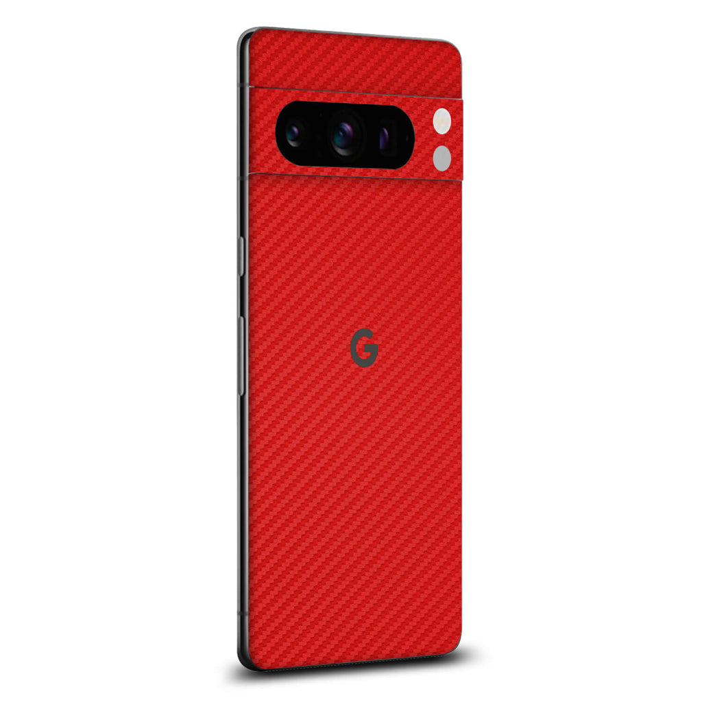 Google Pixel 8 Pro Red carbon fibre skins