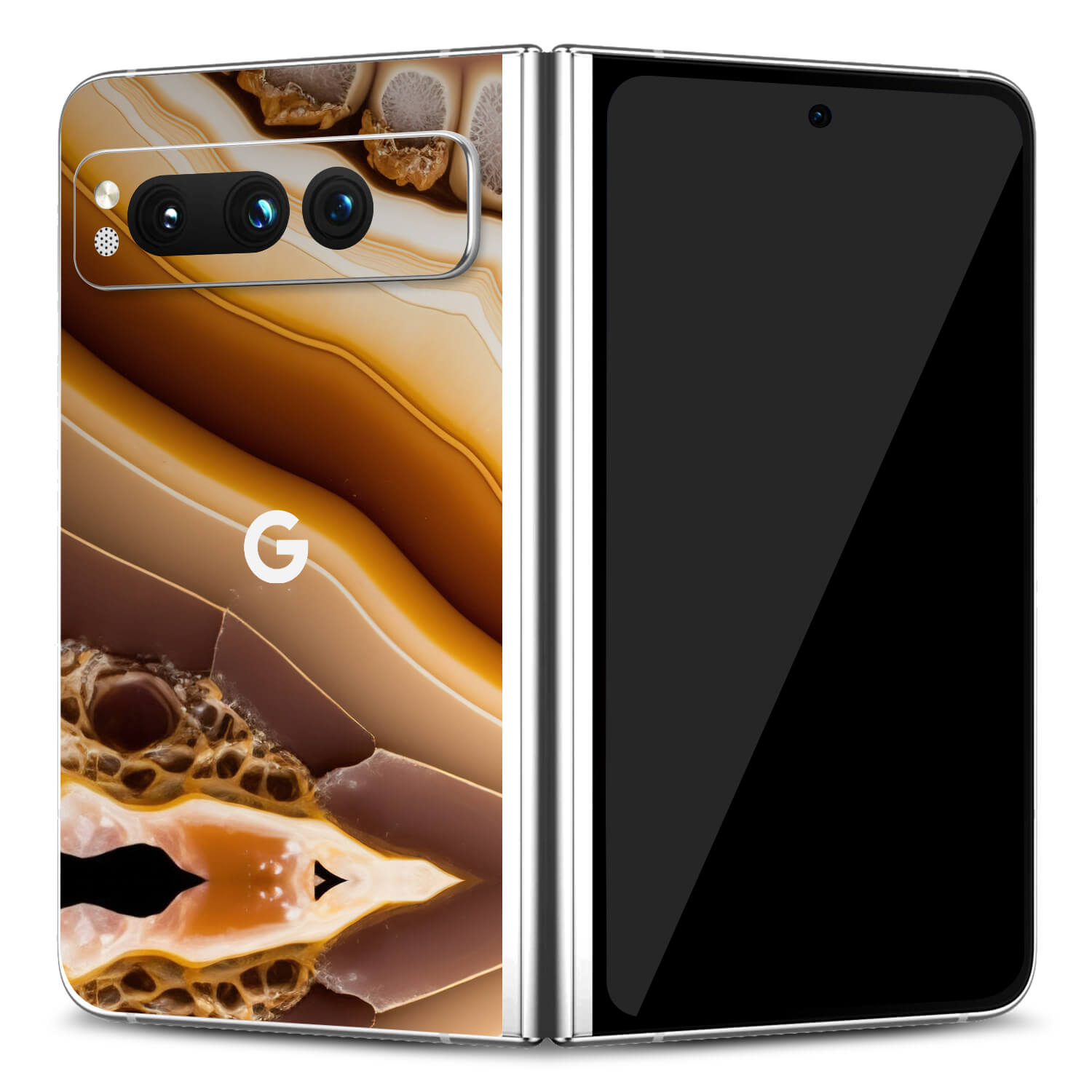 Google Pixel Fold Amber onyx skins