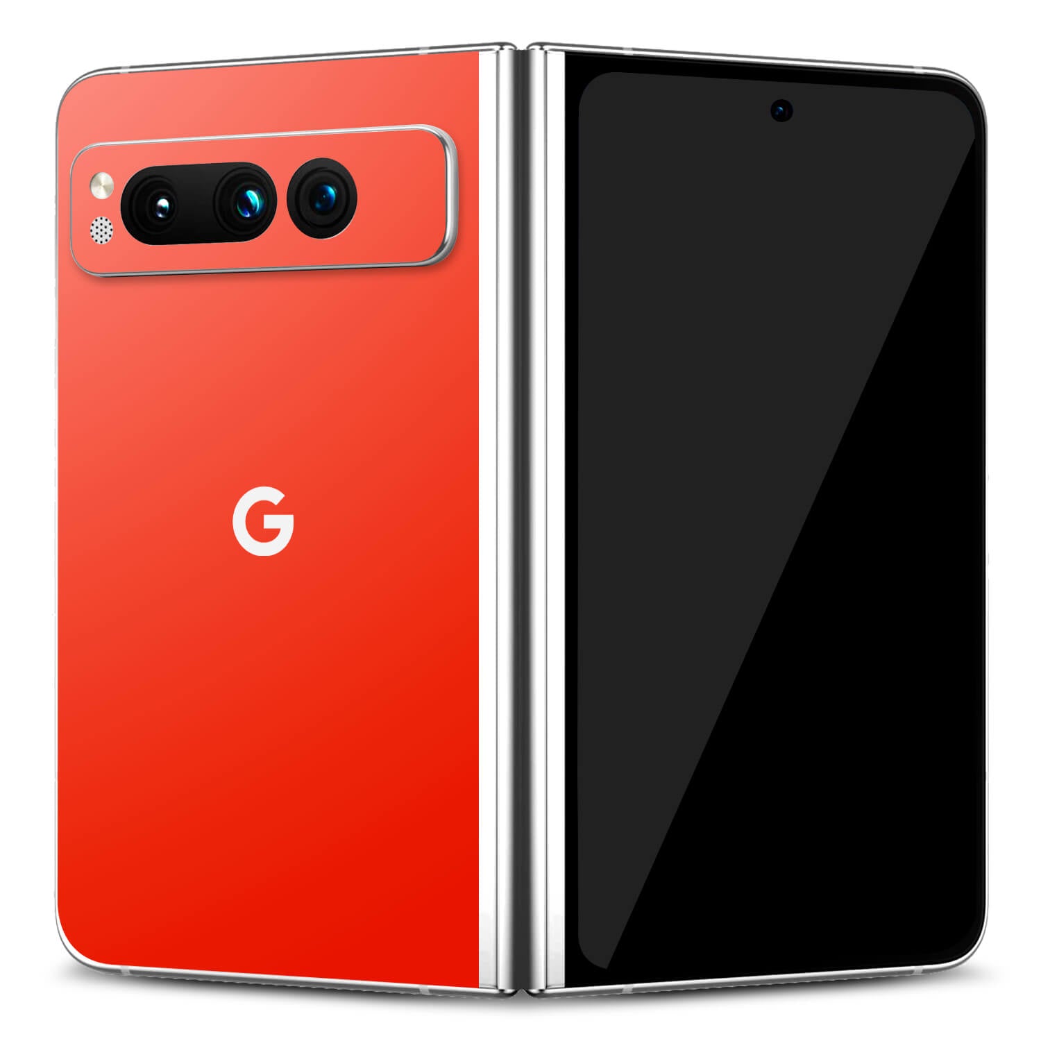 Google Pixel Fold Dragon red gloss skins