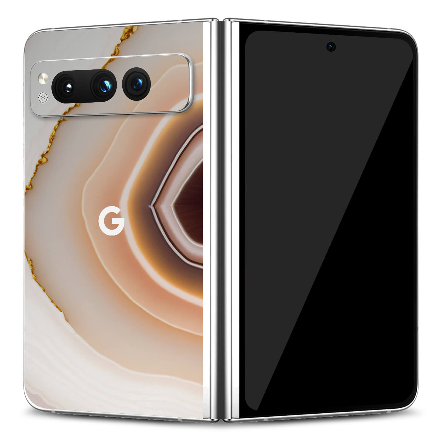 Google Pixel Fold Oyster onyx skins