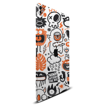iPad Pro 13" (2024, M4) Doodles monster orange skins