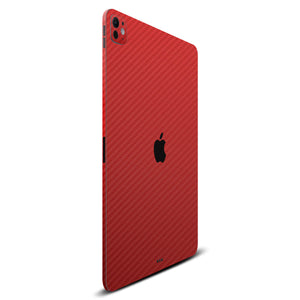 iPad Pro 11" (2024, M4) Red carbon fibre skins
