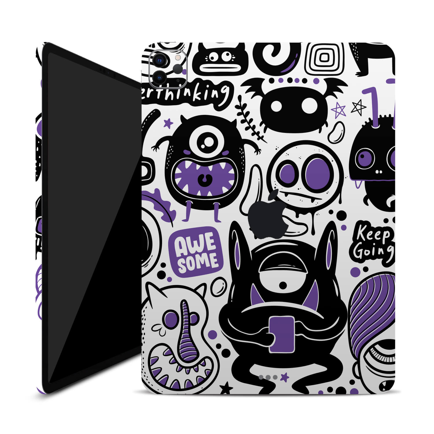 iPad Pro 12.9" (2023, Gen 6, M2) Doodles monster purple skins