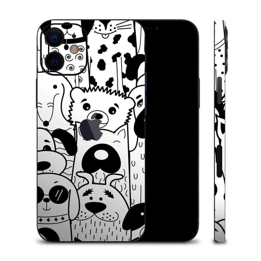 iPhone 12 Doodles dog skins