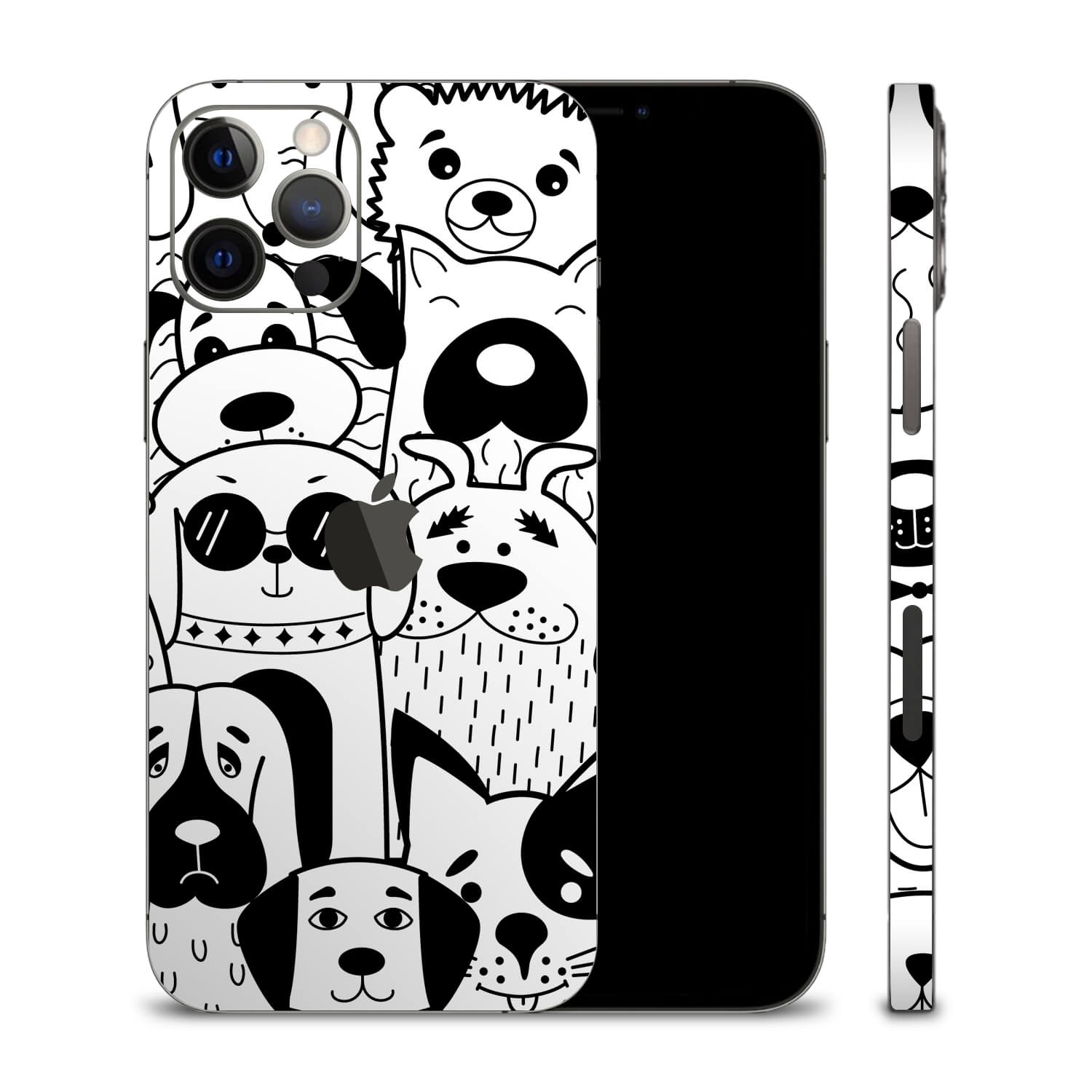 iPhone 12 Pro Doodles dog skins