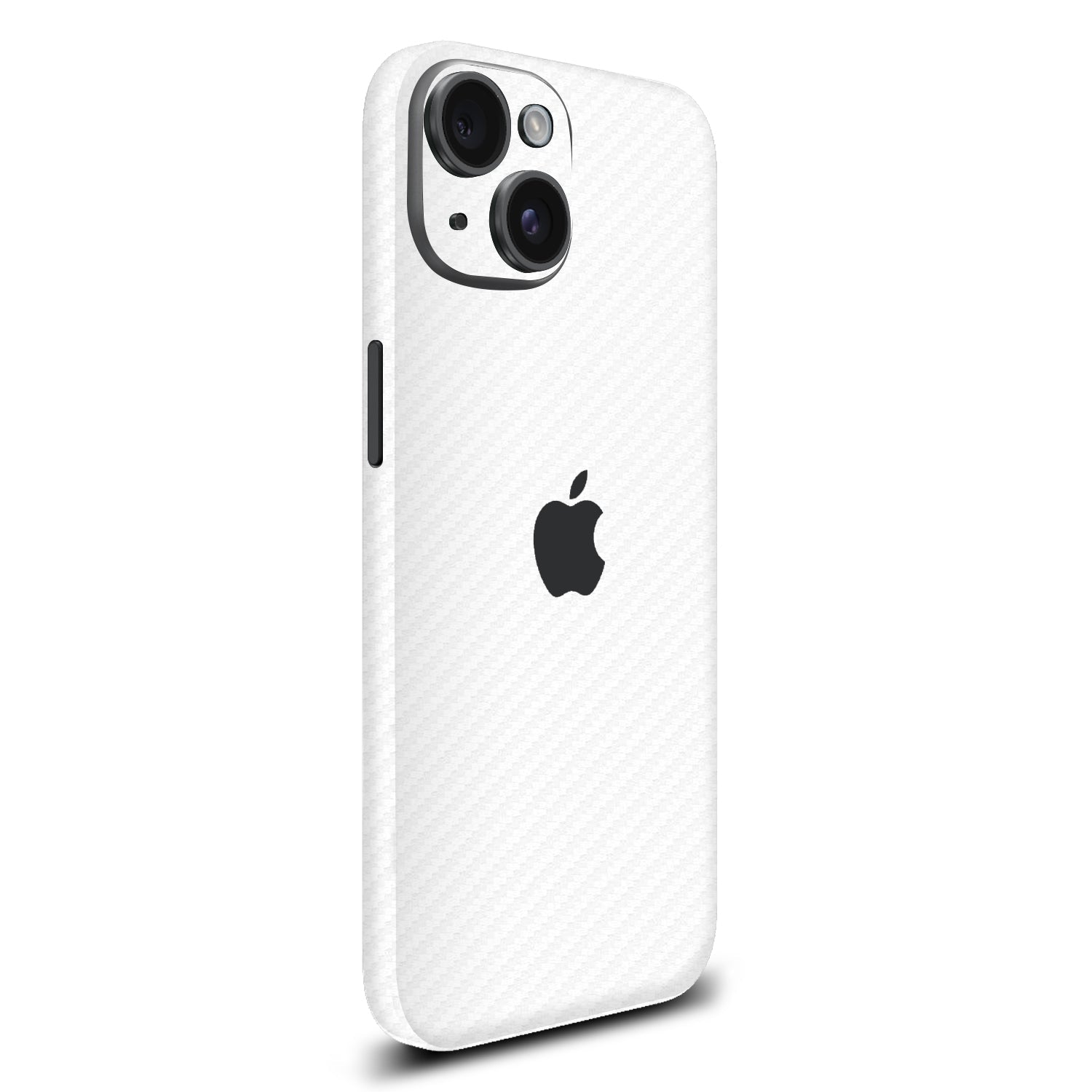 iPhone 15 Plus White carbon fibre skins
