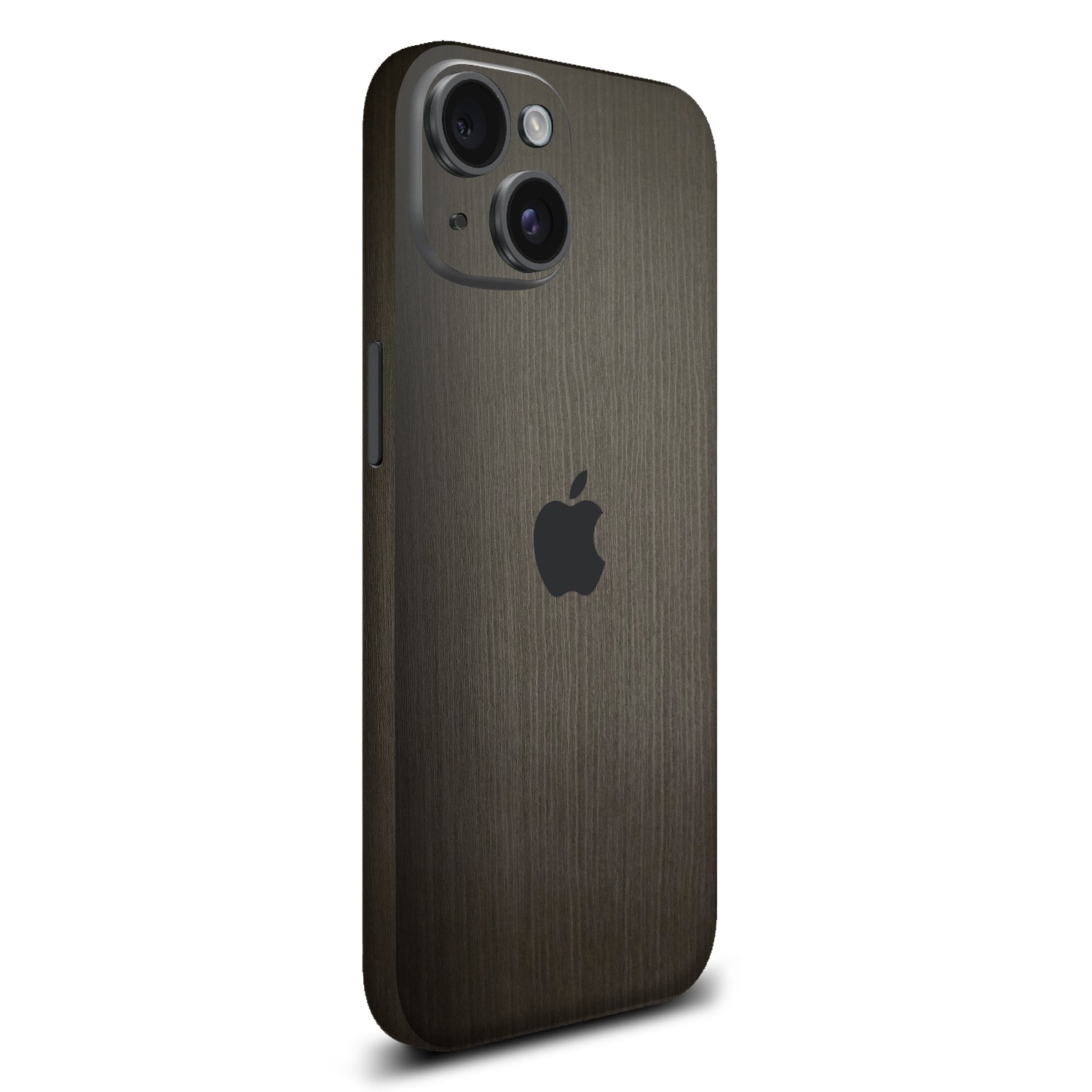 iPhone 15 Silverblack wood skins