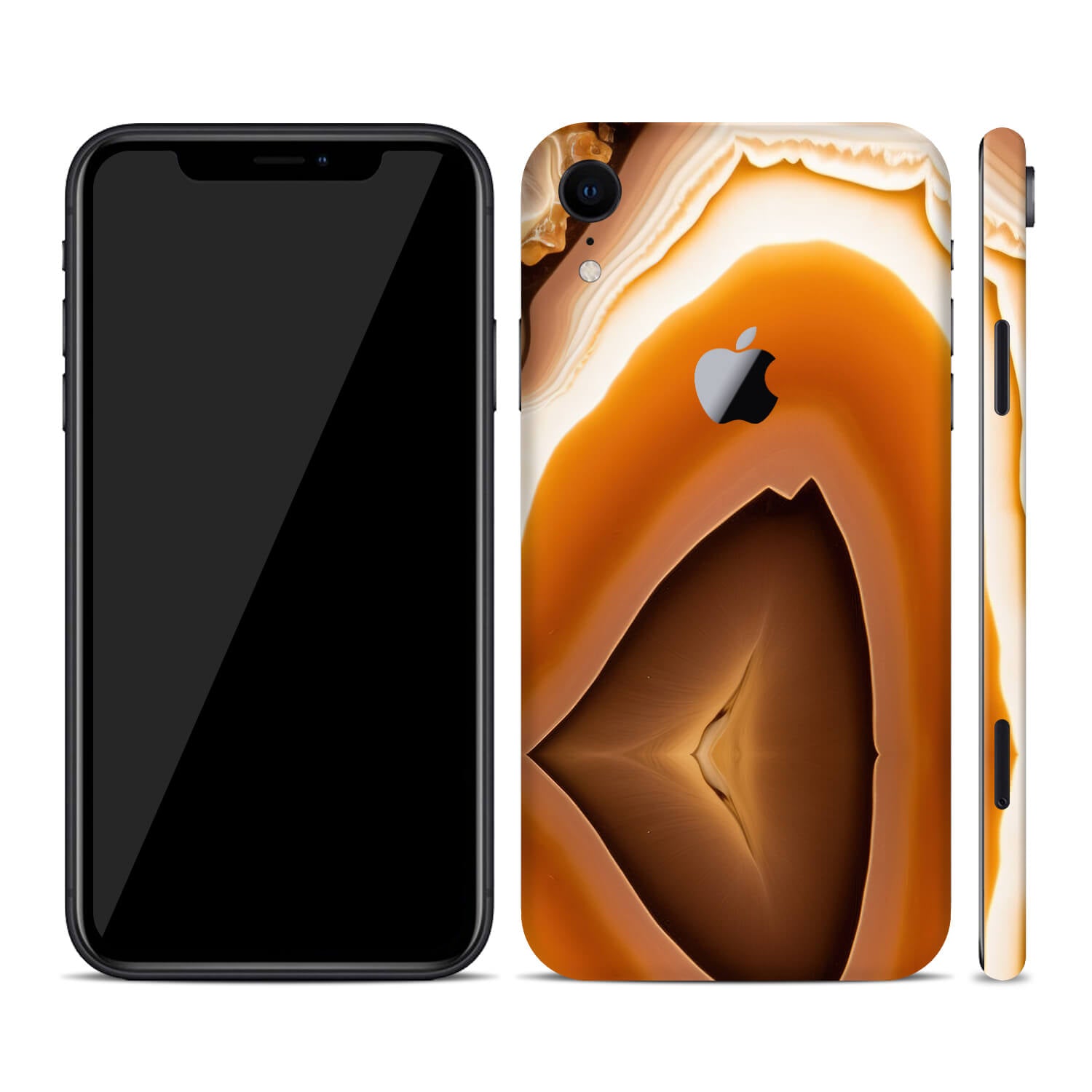 iPhone XR Onyx amber skins