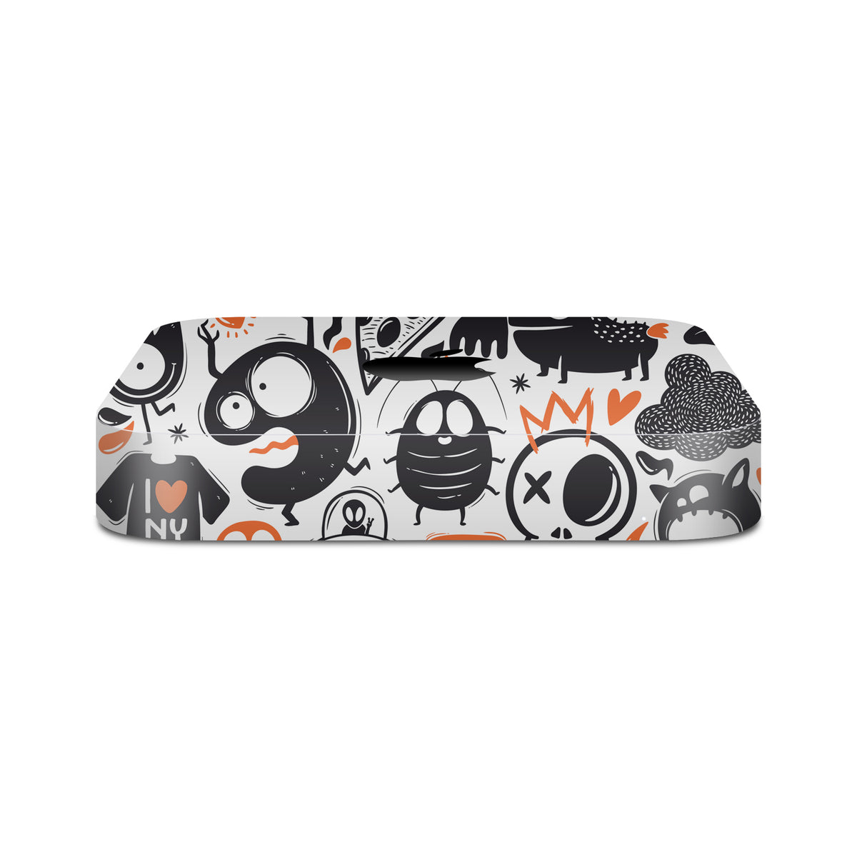mac mini m1 m2 skins and wraps monsters orange
