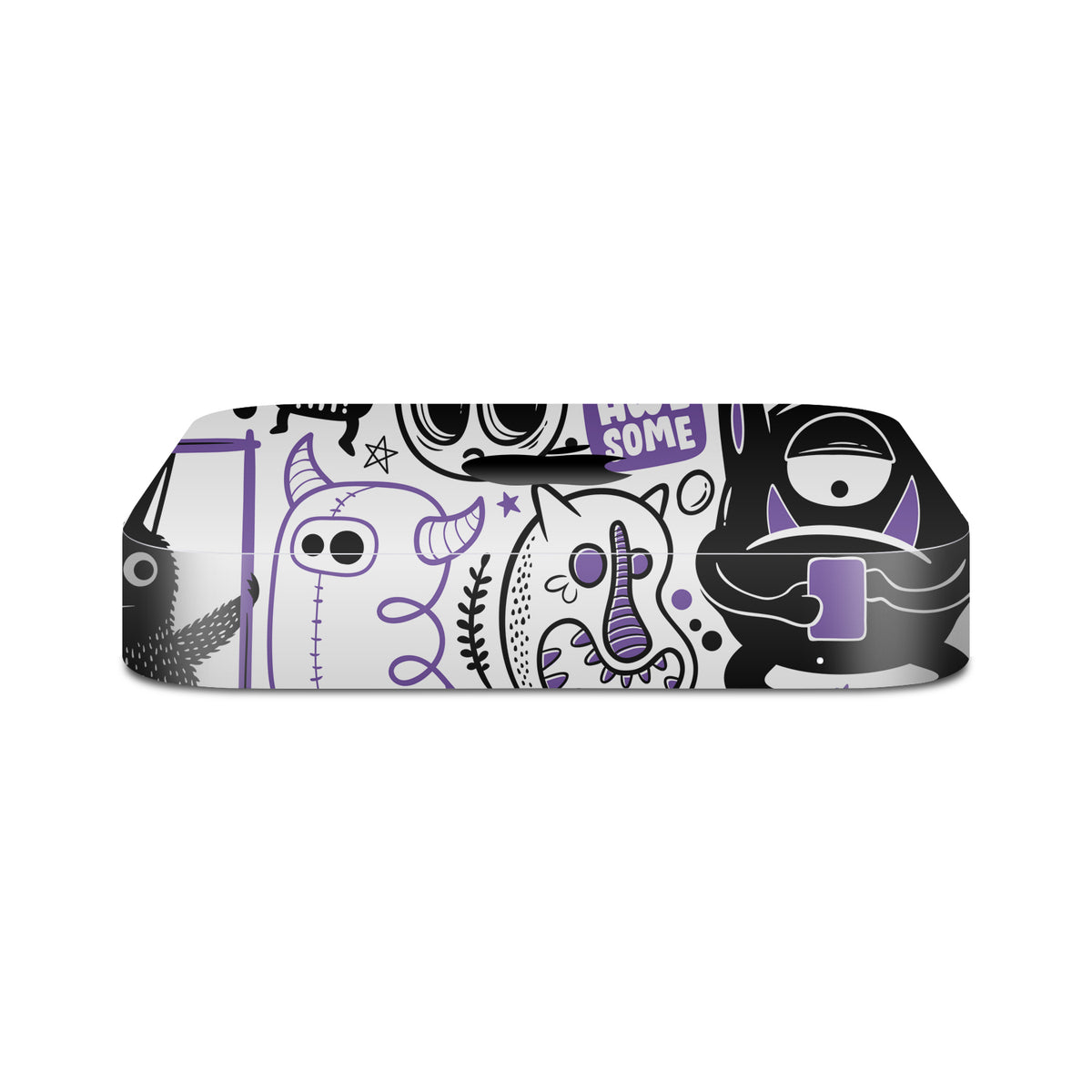 mac mini m1 m2 skins and wraps monsters purple
