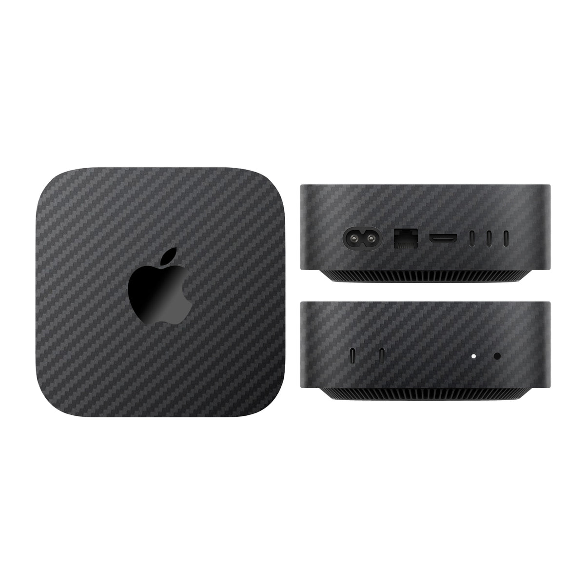 mac mini skins and wraps m4 m5 m6 black carbon
