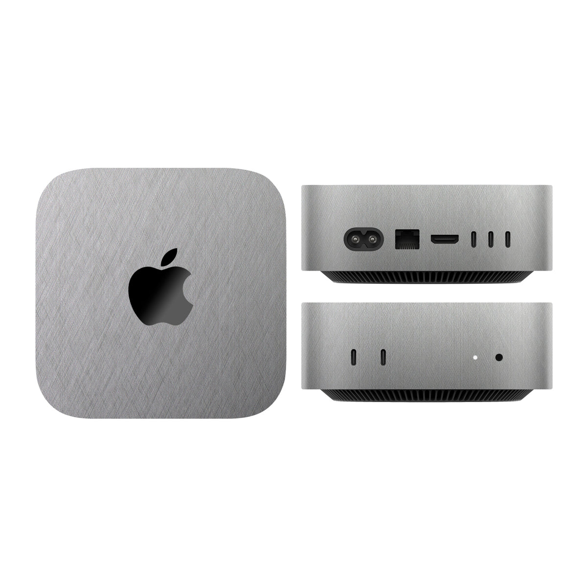 mac mini skins and wraps m4 m5 m6 brushed aluminium