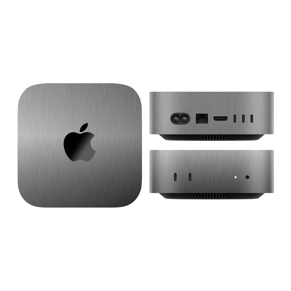 mac mini skins and wraps m4 m5 m6 brushed titanium