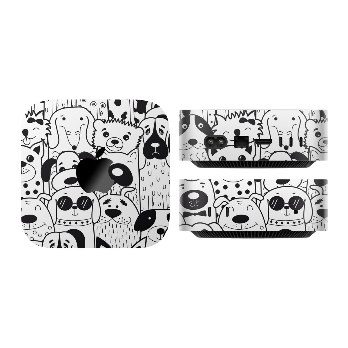 mac mini skins and wraps m4 m5 m6 doodles dogs