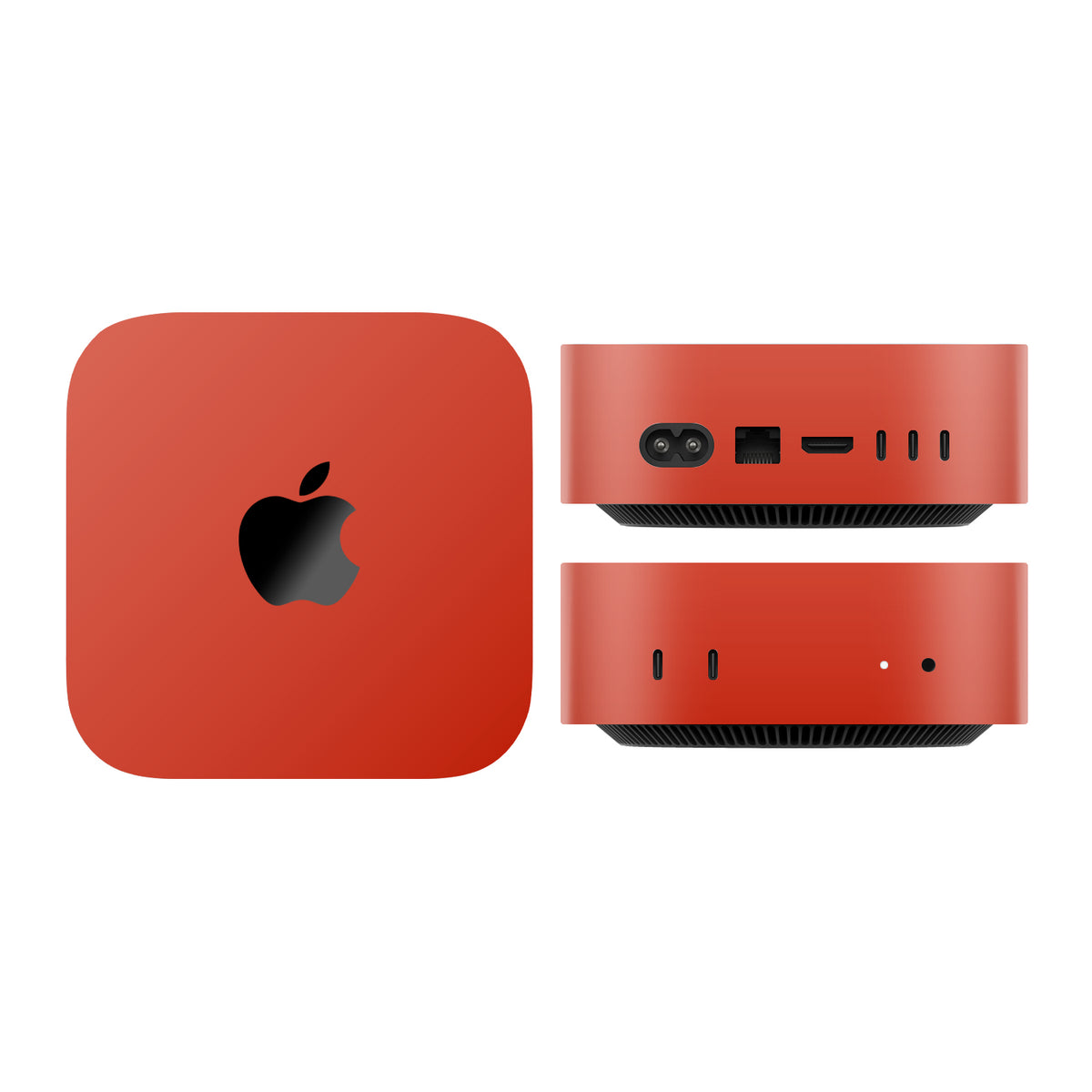 mac mini skins and wraps m4 m5 m6 red gloss