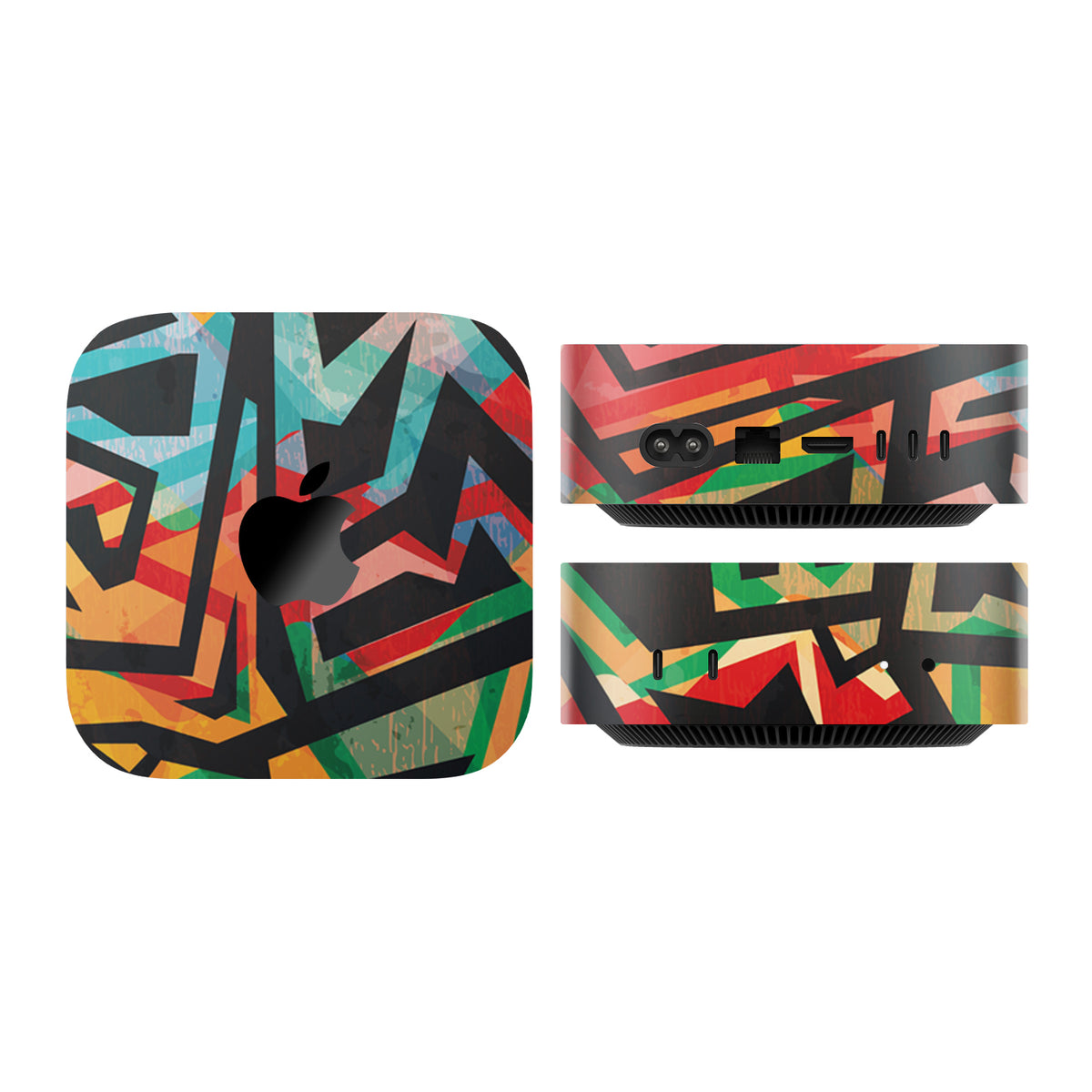 mac mini skins and wraps m4 m5 m6 graffiti tribal