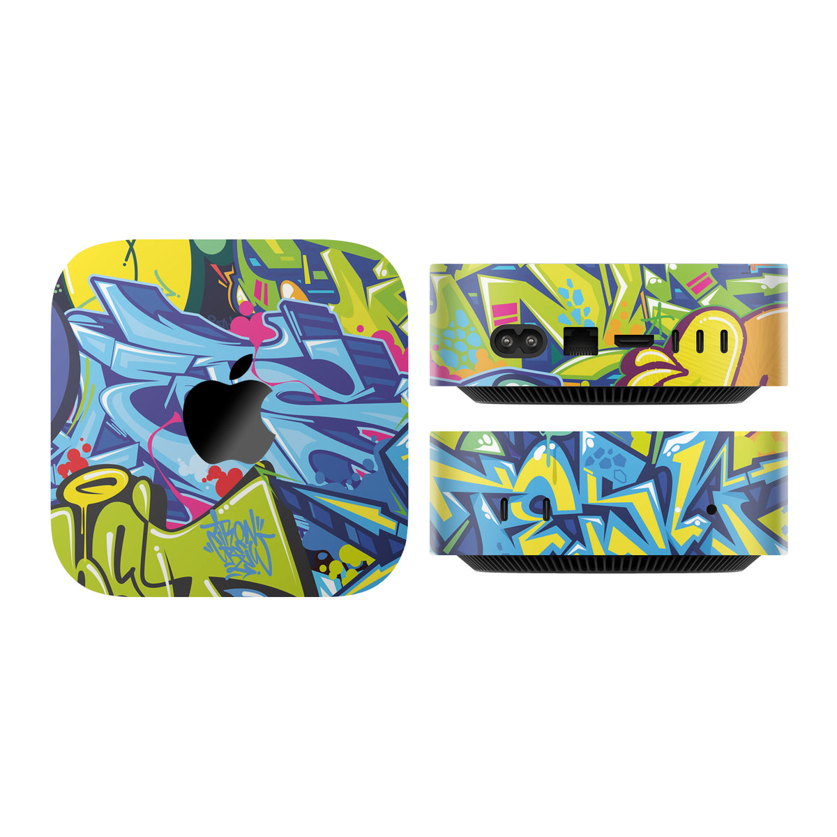 mac mini skins and wraps m4 m5 m6 graffiti urban