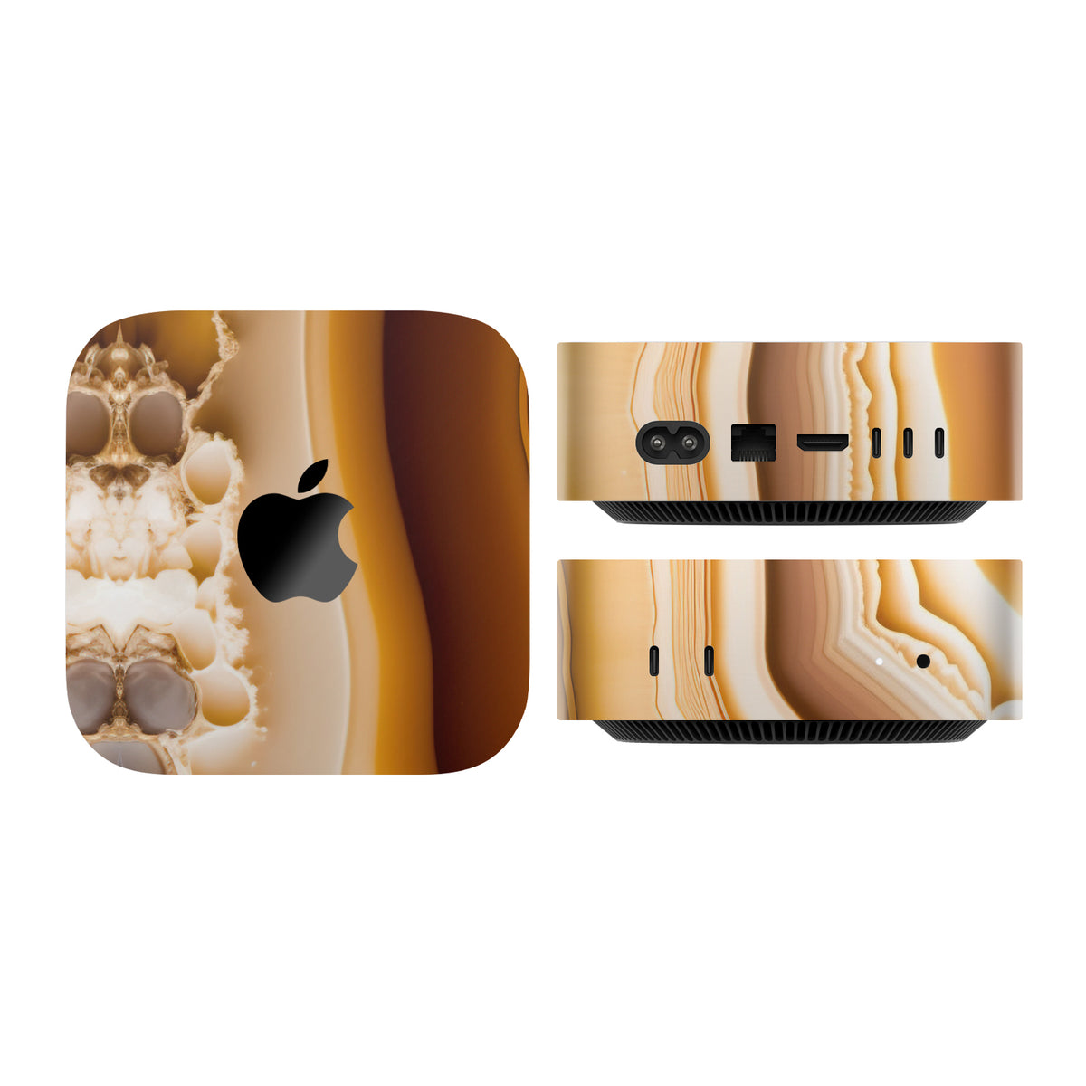 mac mini skins and wraps m4 m5 m6 onyx amber