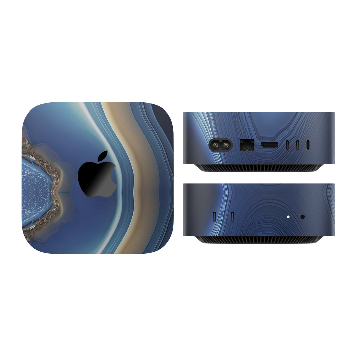 mac mini skins and wraps m4 m5 m6 onyx azure