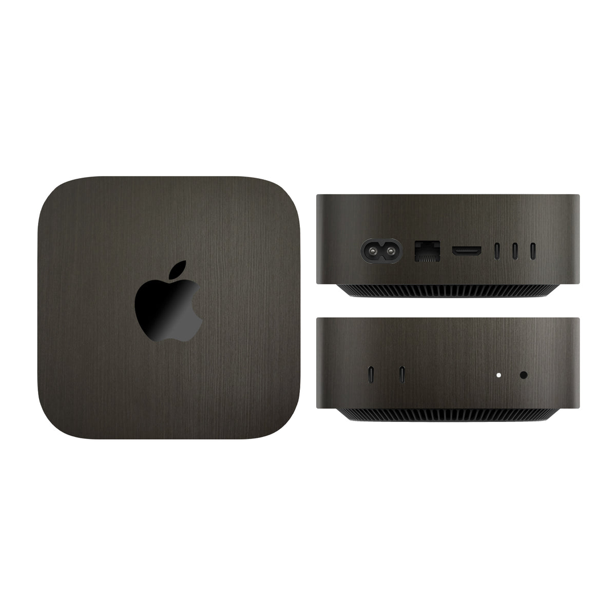 mac mini skins and wraps m4 m5 m6 silverblack wood