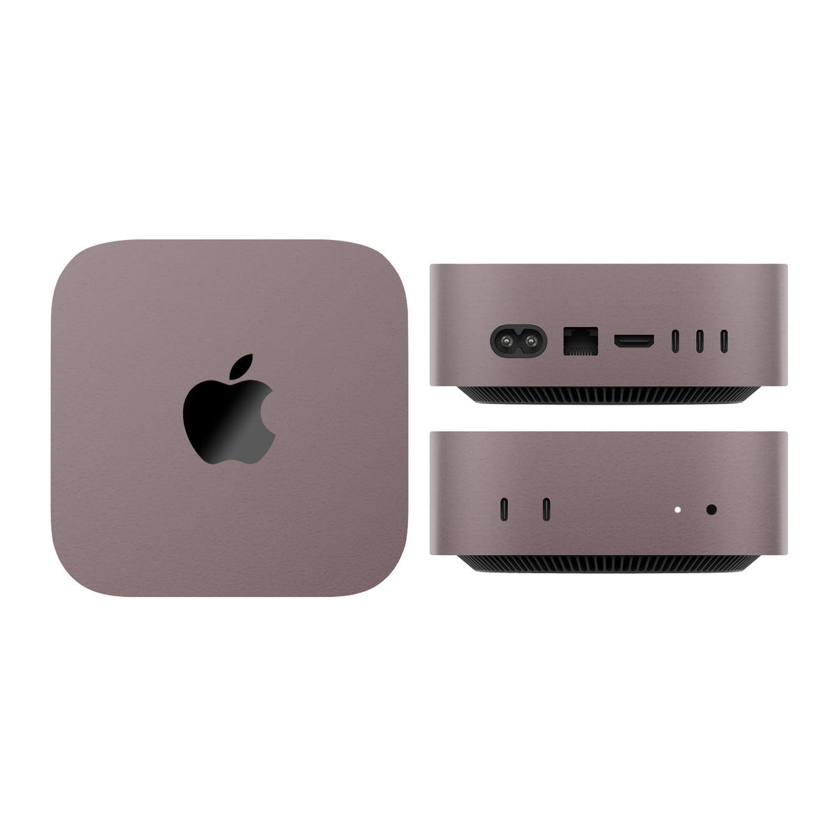 mac mini skins and wraps m4 m5 m6 textured matte mulberry
