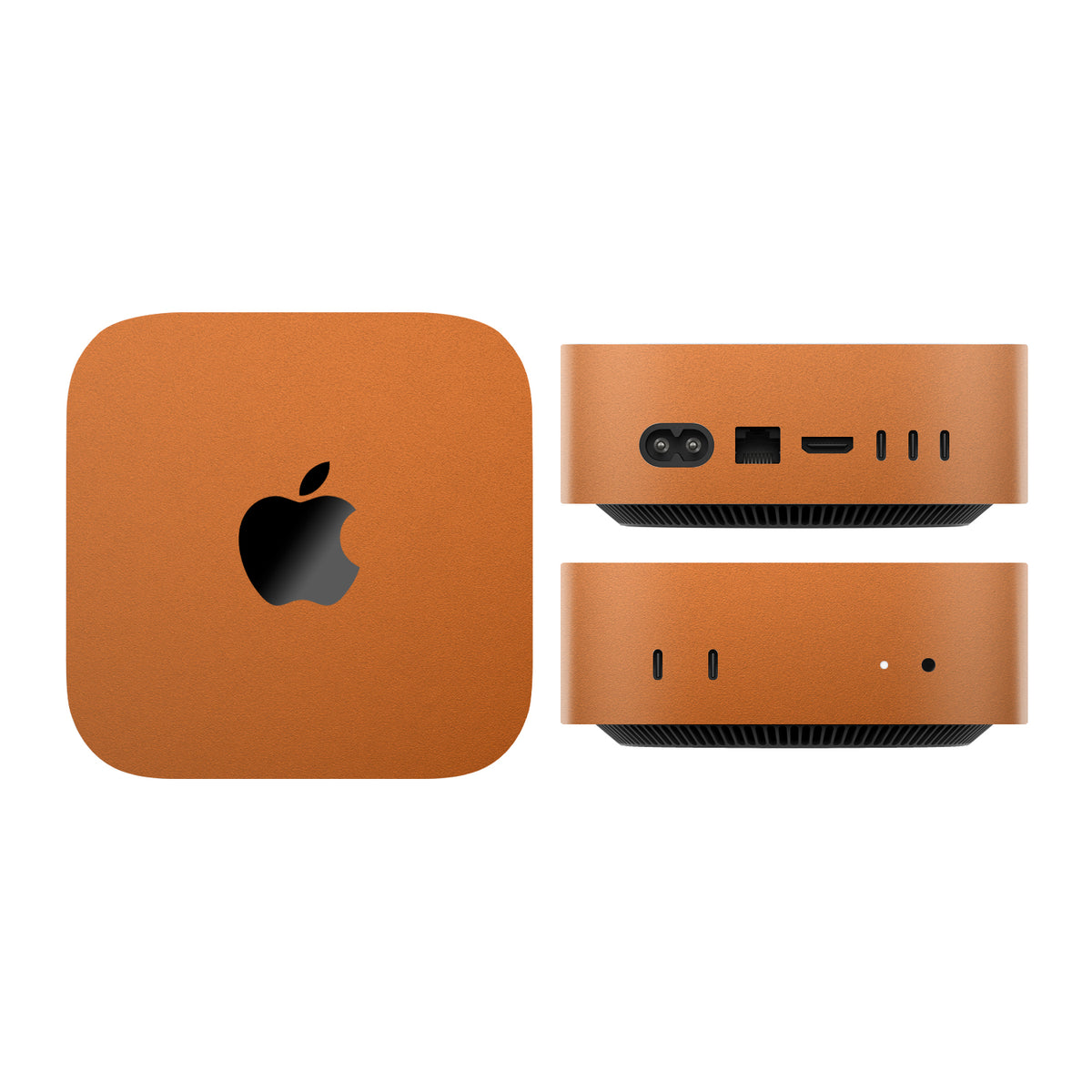 mac mini skins and wraps m4 m5 m6 textured matte orange