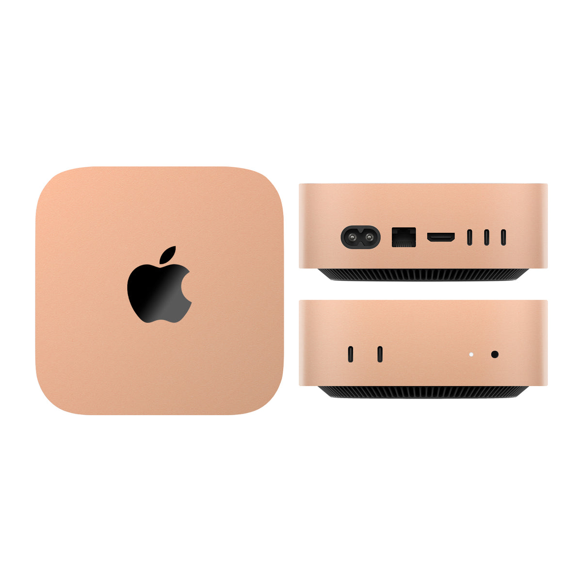 mac mini skins and wraps m4 m5 m6 textured matte peach