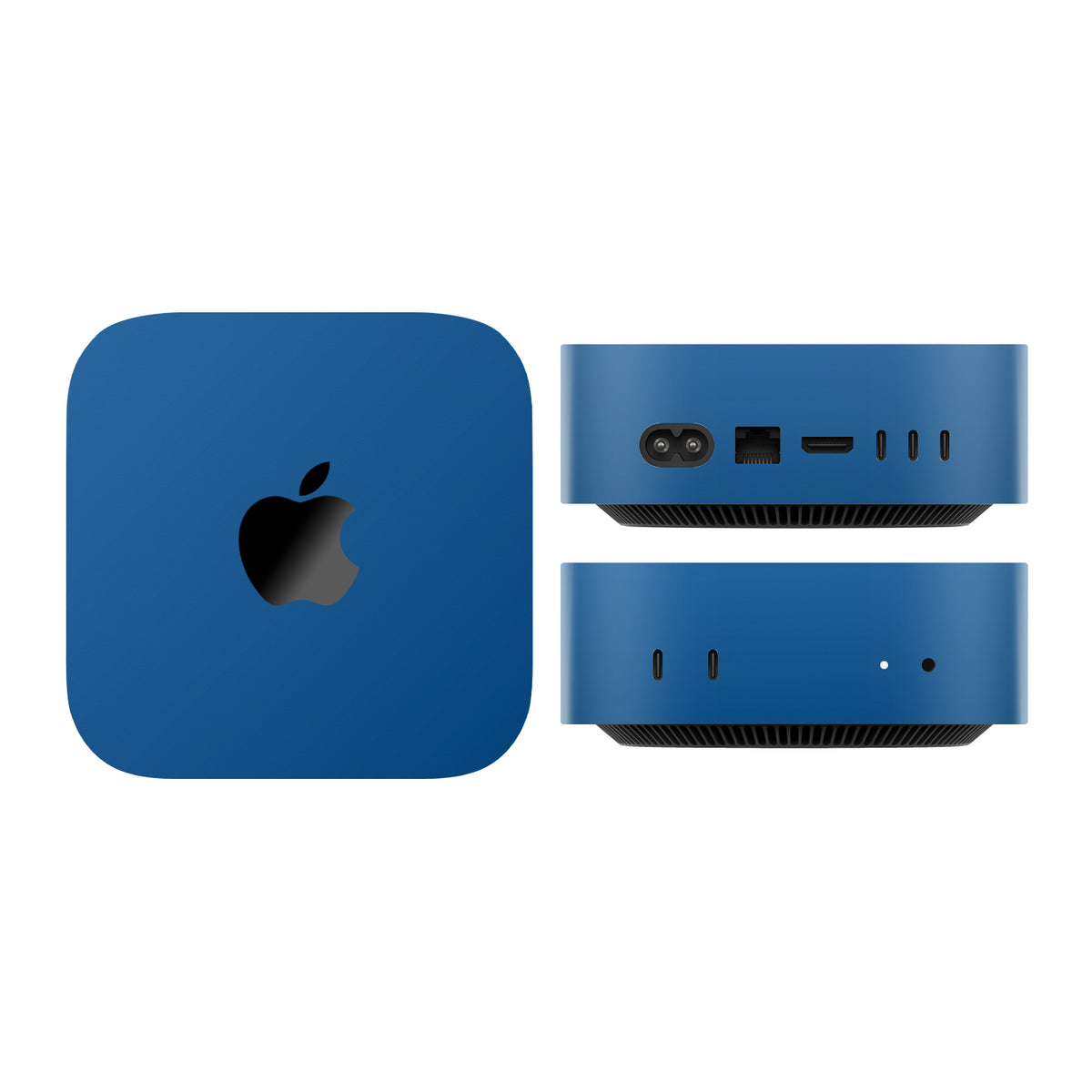 mac mini skins and wraps m4 m5 m6 textured matte blue