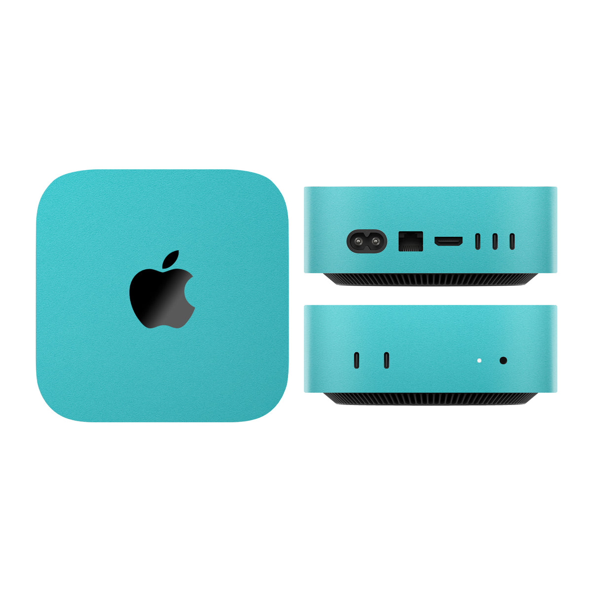mac mini skins and wraps m4 m5 m6 textured matte turquoise