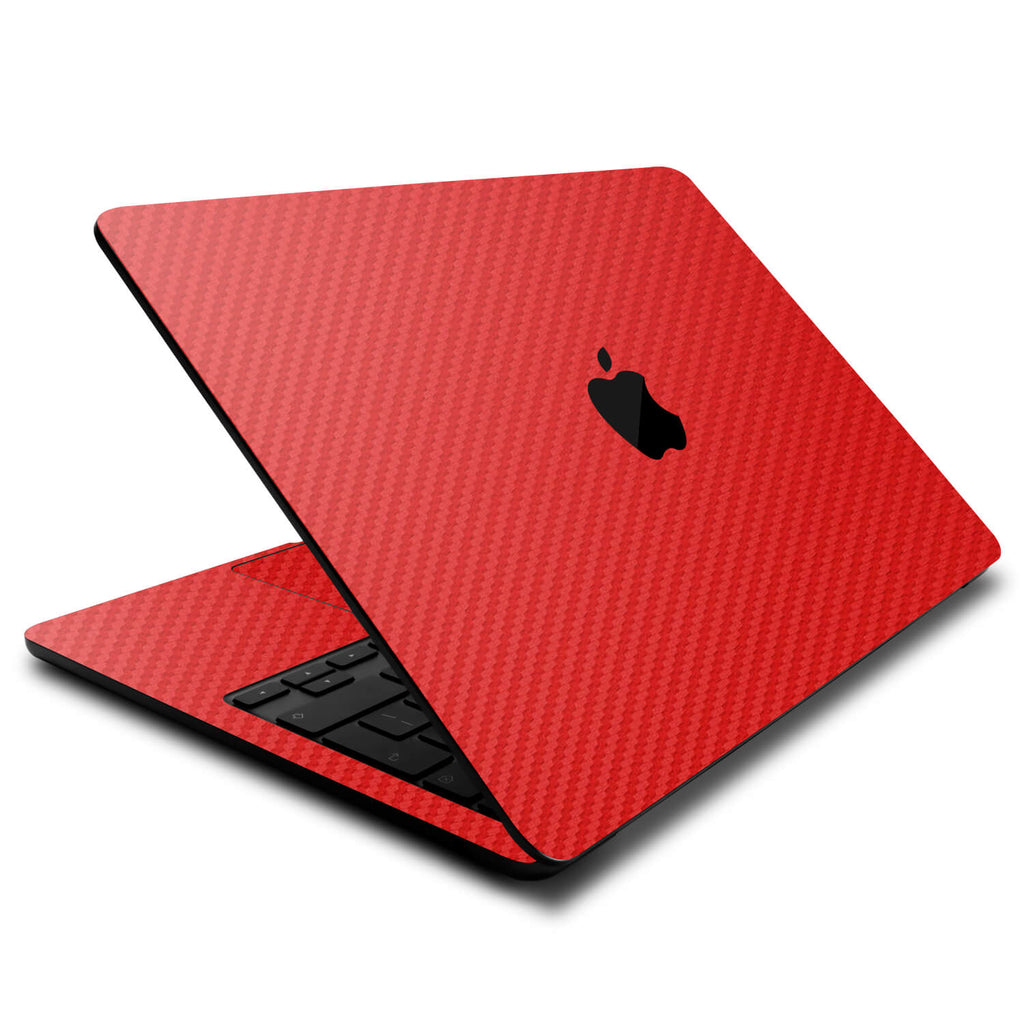 MacBook Air 13.6" (2022, M2) Red carbon fibre skins