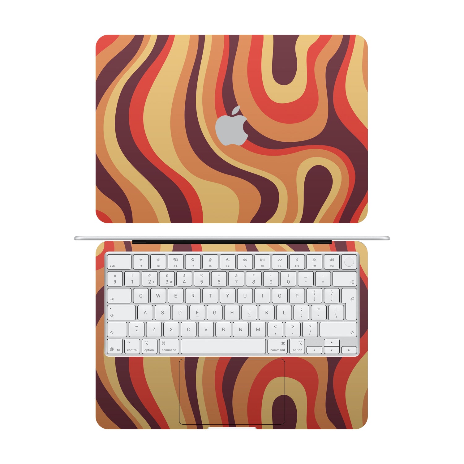 macbook neo abstract lava skins and wraps