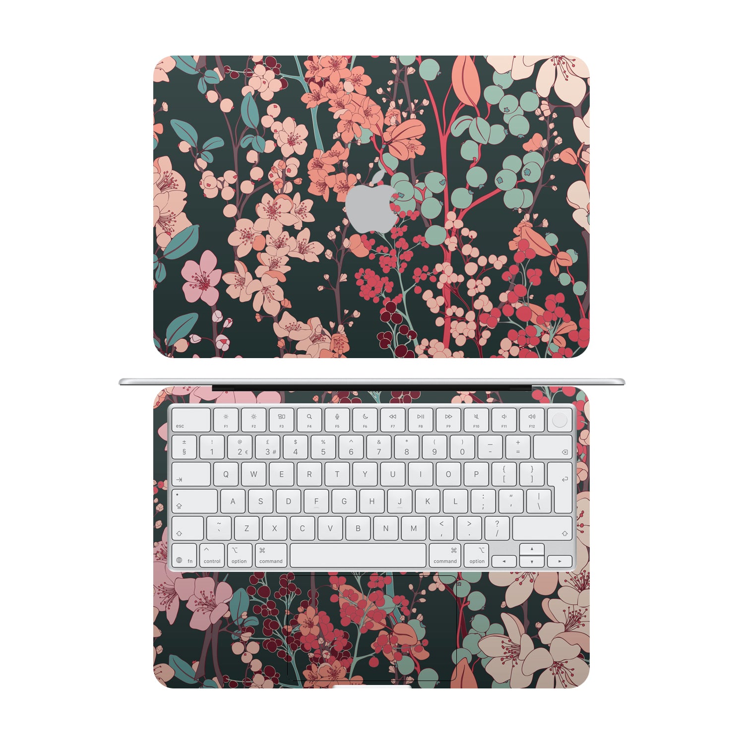 macbook neo vintage floral skins and wraps