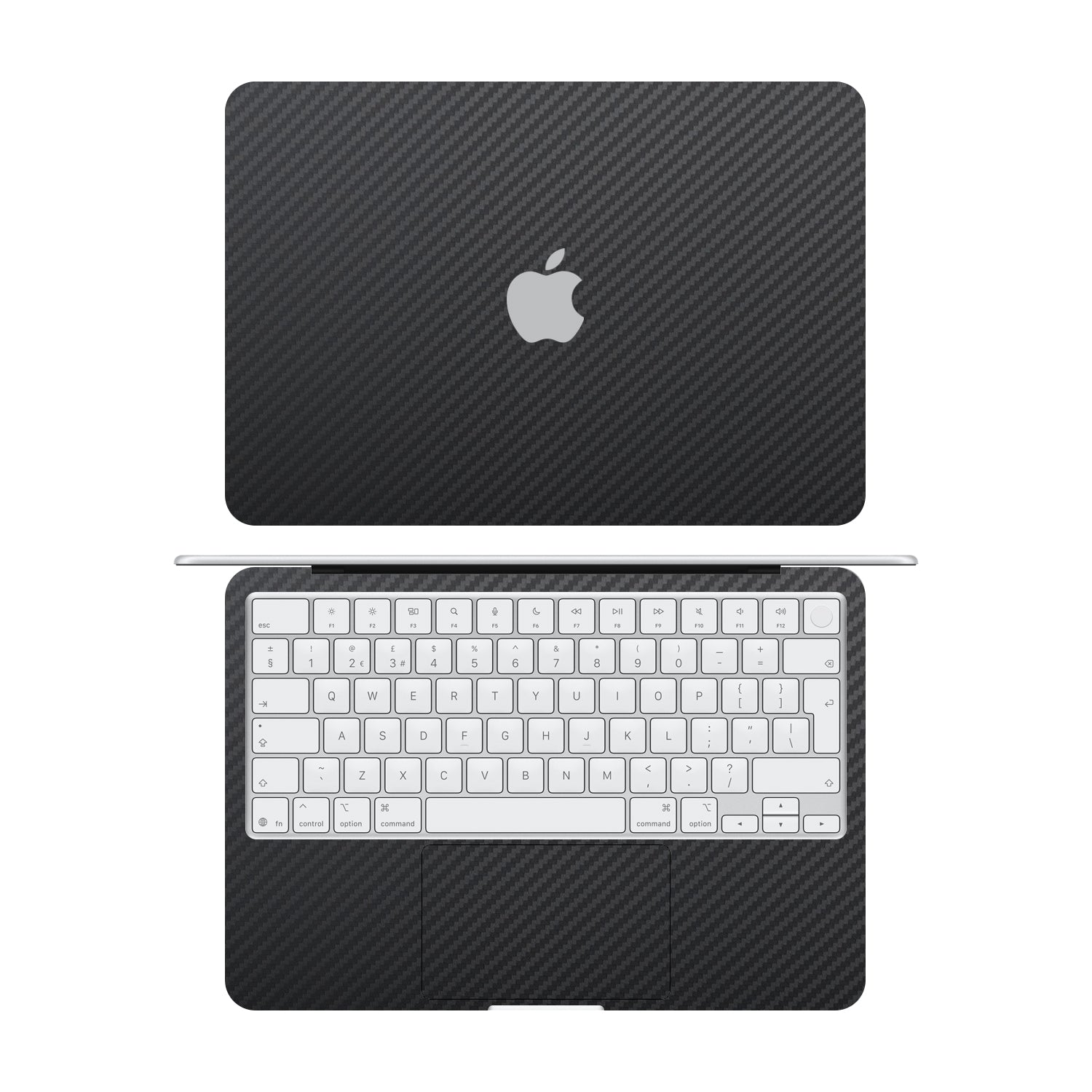 macbook neo black carbon skins and wraps