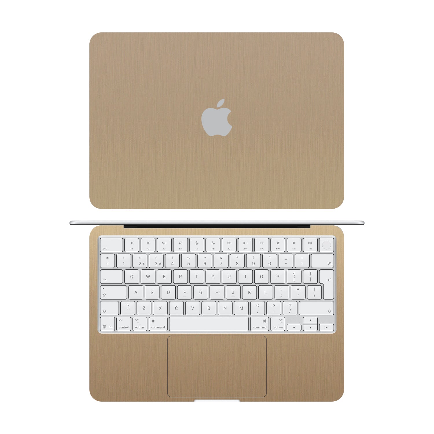macbook neo brushed gold skins and wraps