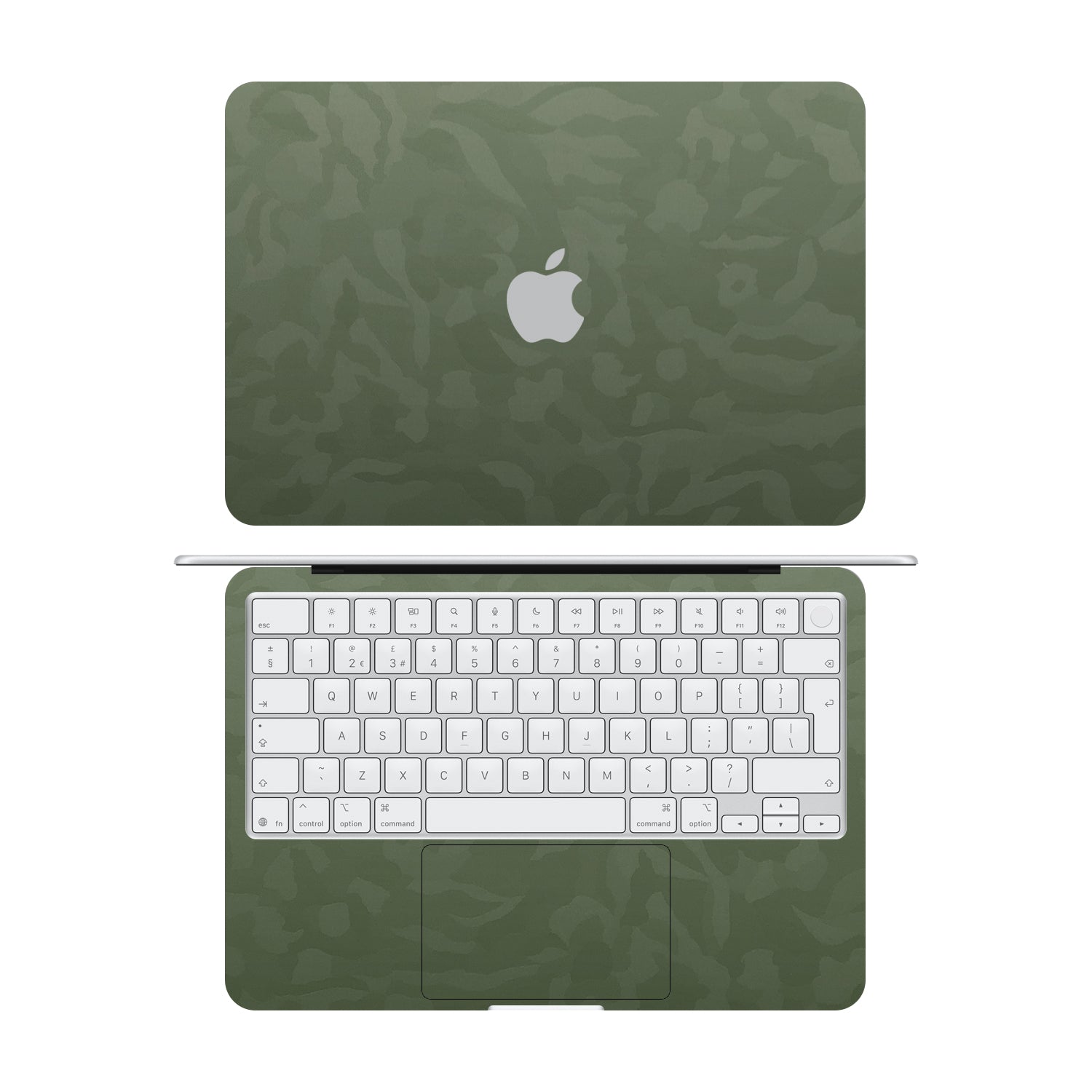 macbook neo green camo skins and wraps
