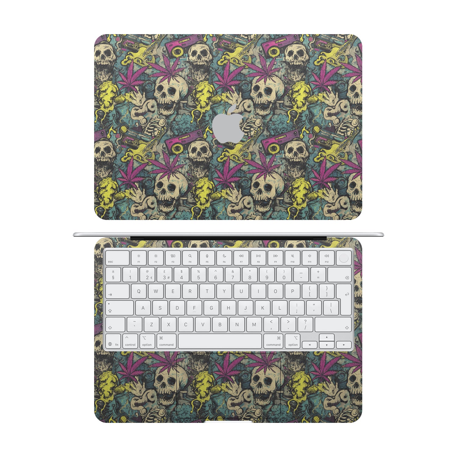 macbook neo rasta grunge skins and wraps